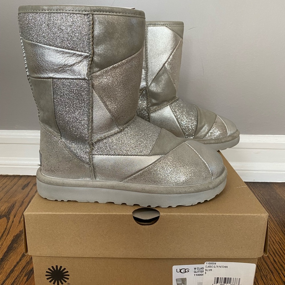 Ugg Patchwork Boots Sz 5 - image 1